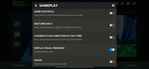 Camera gameplay settings fc mobile