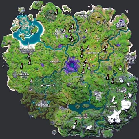 Chicken locations fortnite season 7