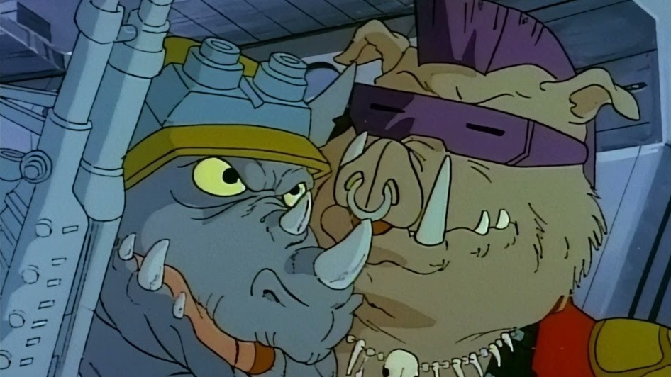 Cropped Bebop and Rocksteady Teenage Mutant Ninja Turtles 1987