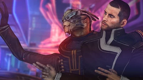 Cropped Commander Shepard and Garrus Vakarian Mass Effect 2007
