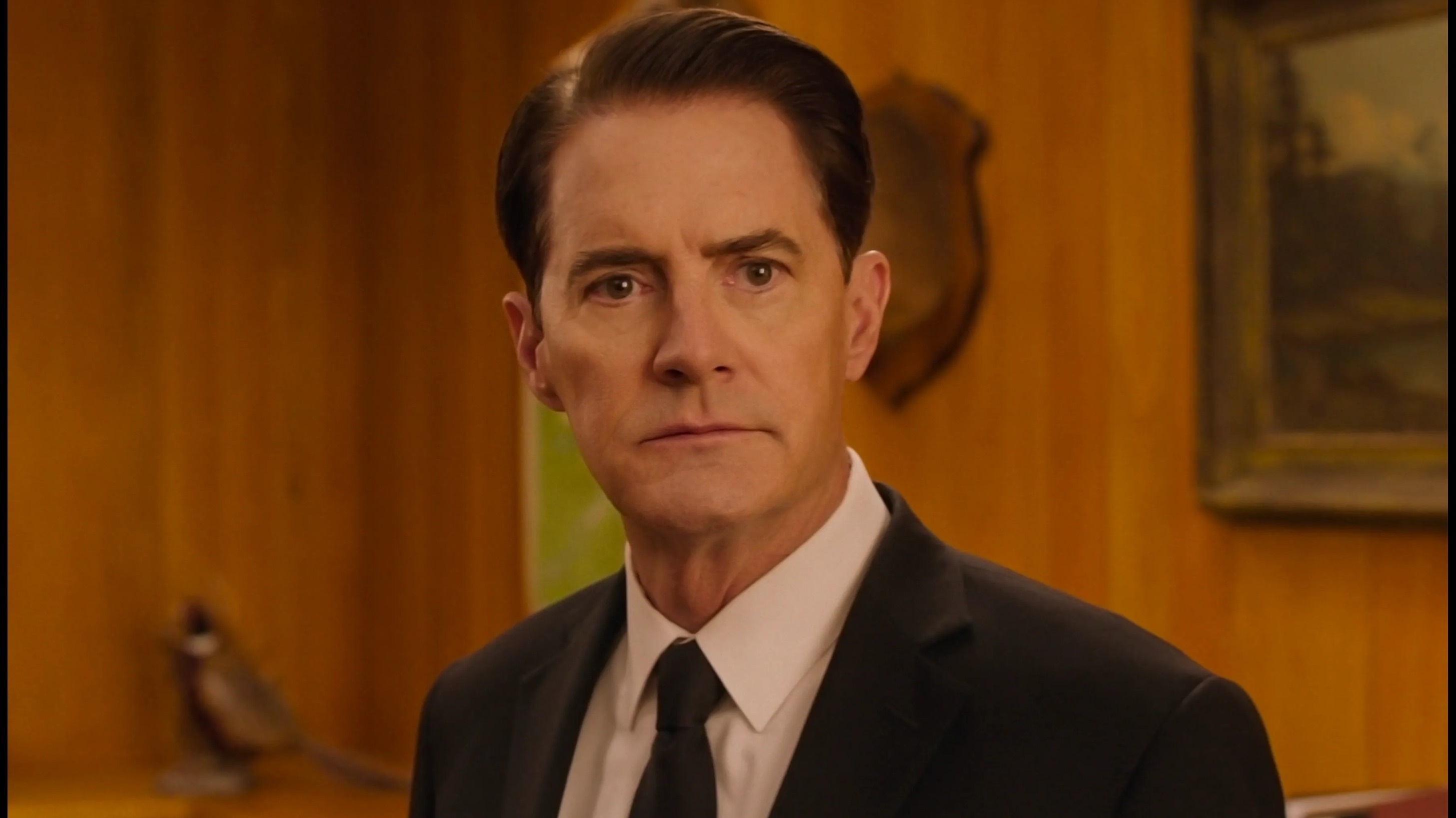 Cropped David Lynch and Kyle Mac Lachlan Twin Peaks