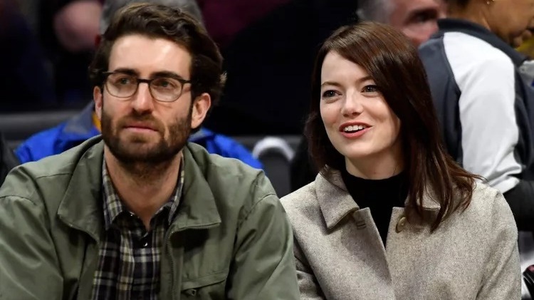 Cropped Emma Stone and Dave Mc Cary