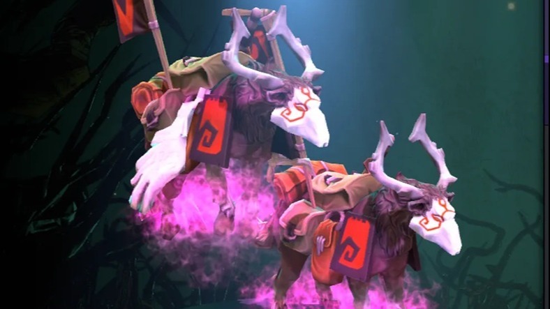 Cropped Ethereal Flames Pink Couriers Set Dota 2 200000