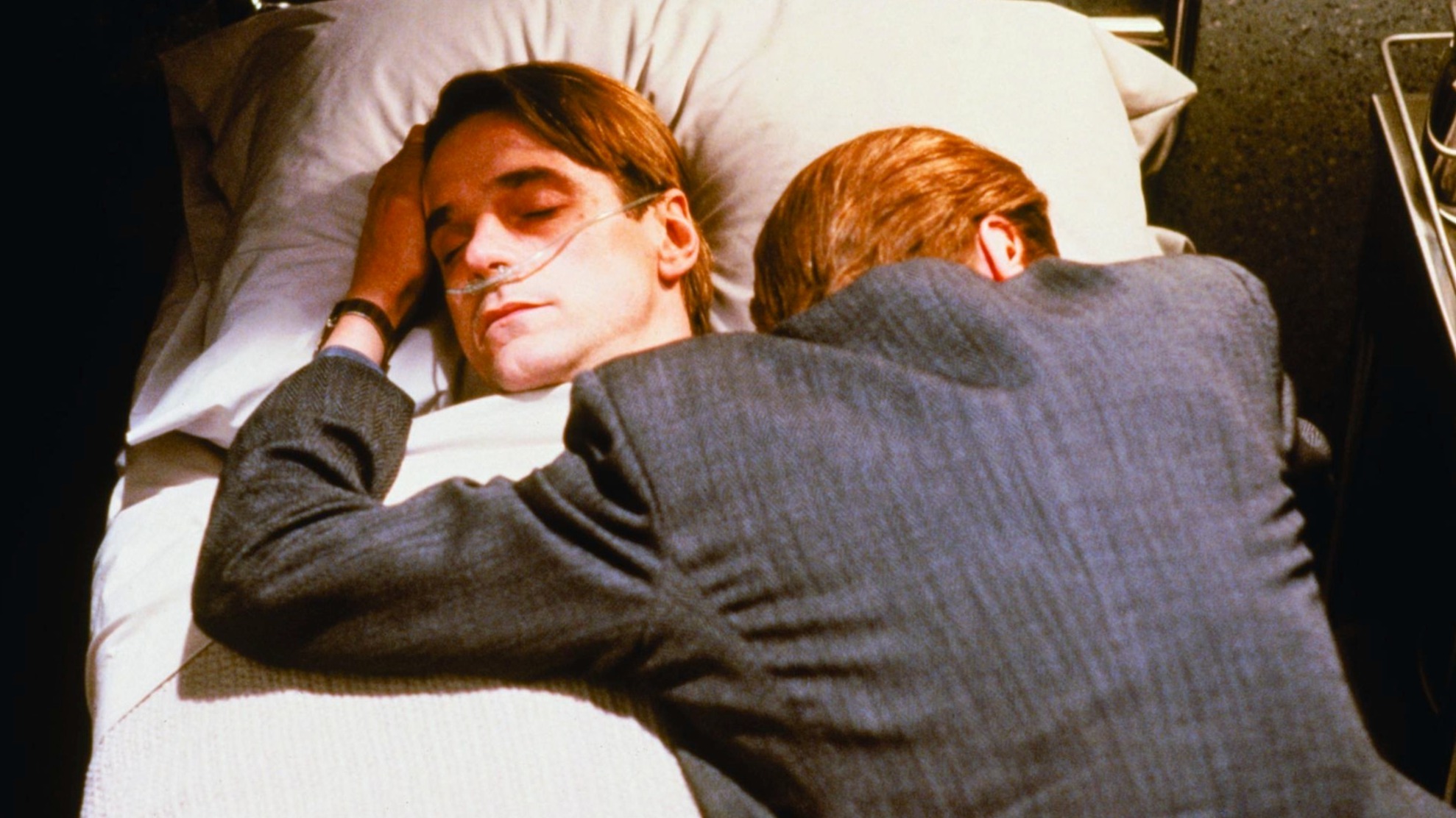 Cropped Jeremy Irons in Dead Ringers 1988