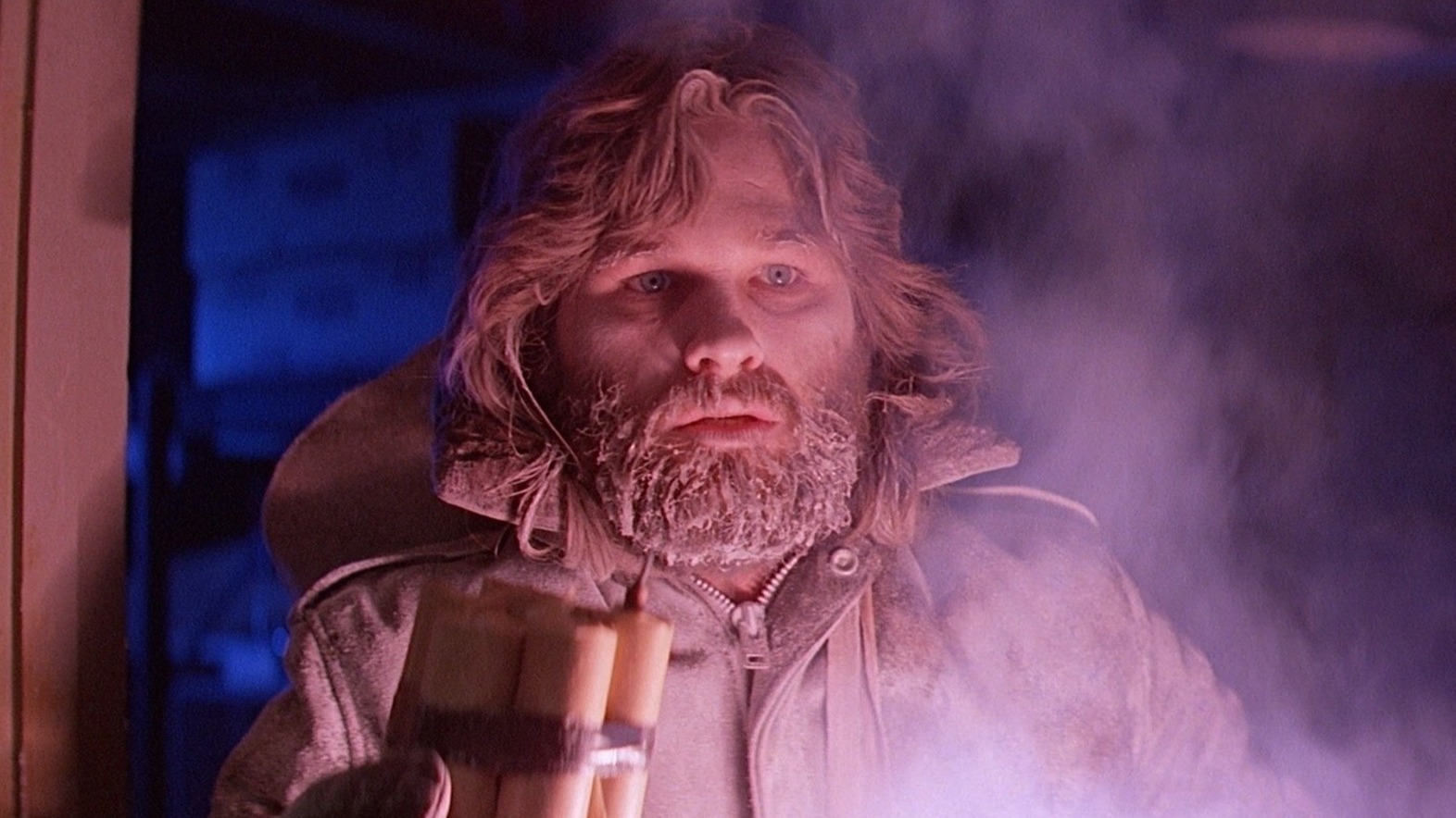 Cropped John Carpenter and Kurt Russell The Thing