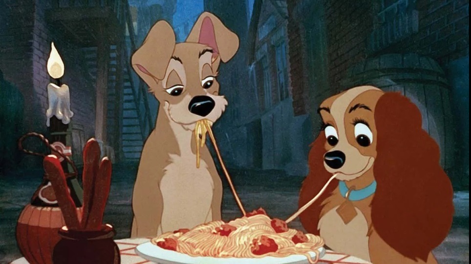 Cropped Lady and the Tramp