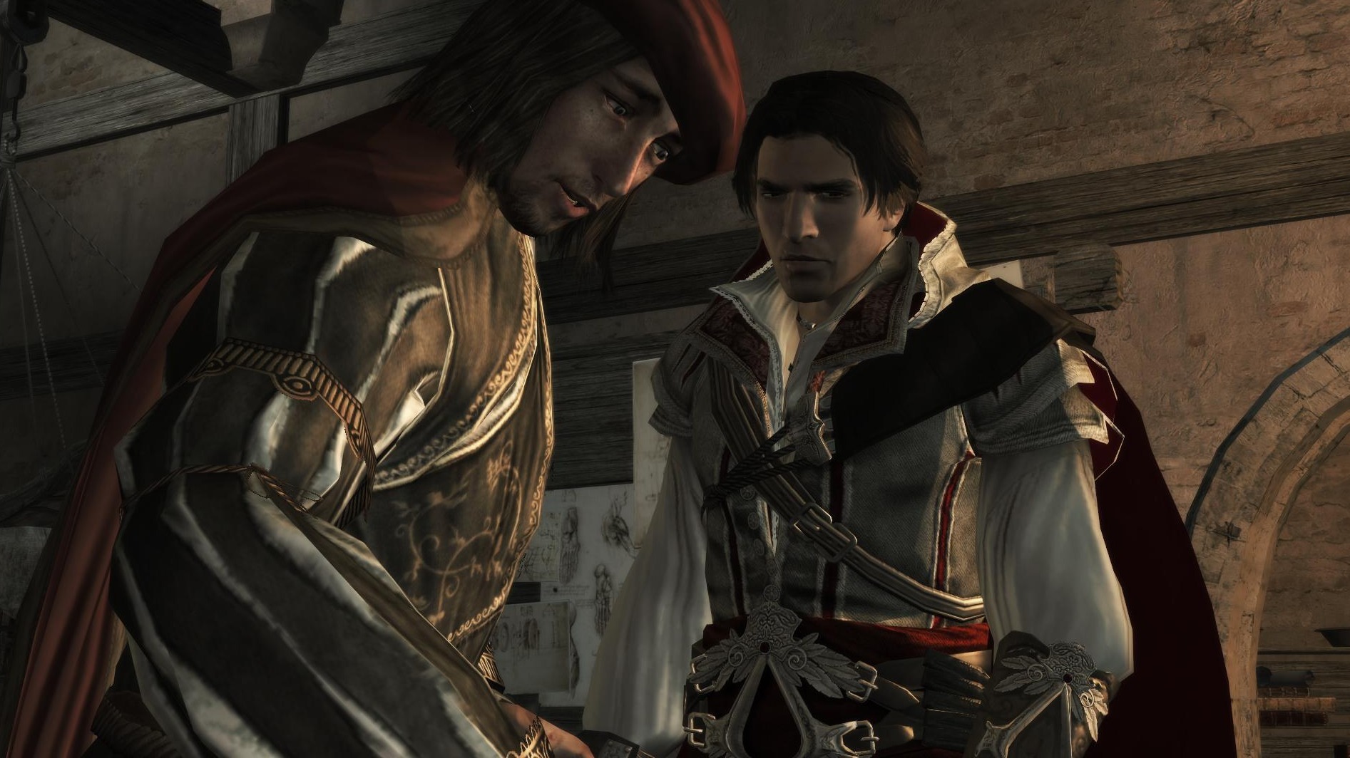 Cropped Leonardo And Ezio Assassins Creed II 2009