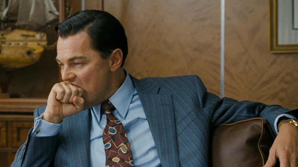 Cropped Leonardo Di Caprio The Wolf of Wall Street