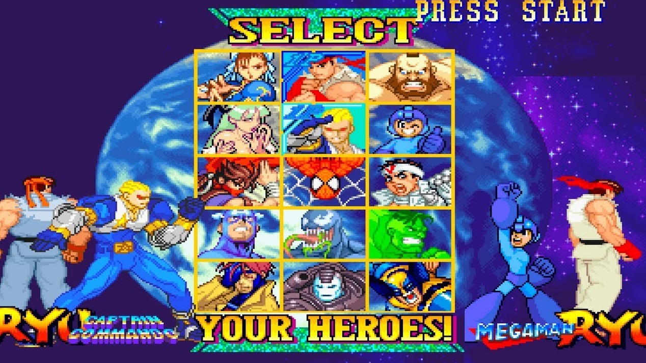 Cropped Marvel vs Capcom Clash of Super Heroes