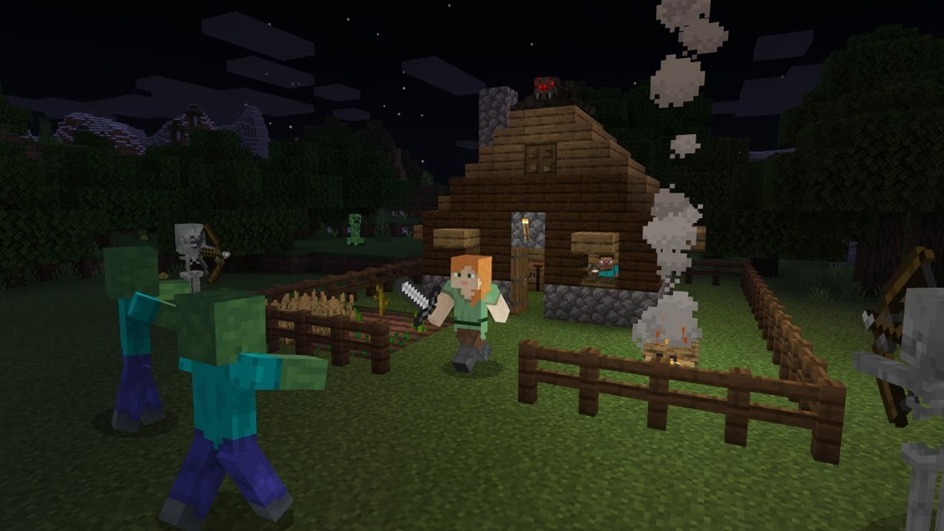 Cropped Minecraft