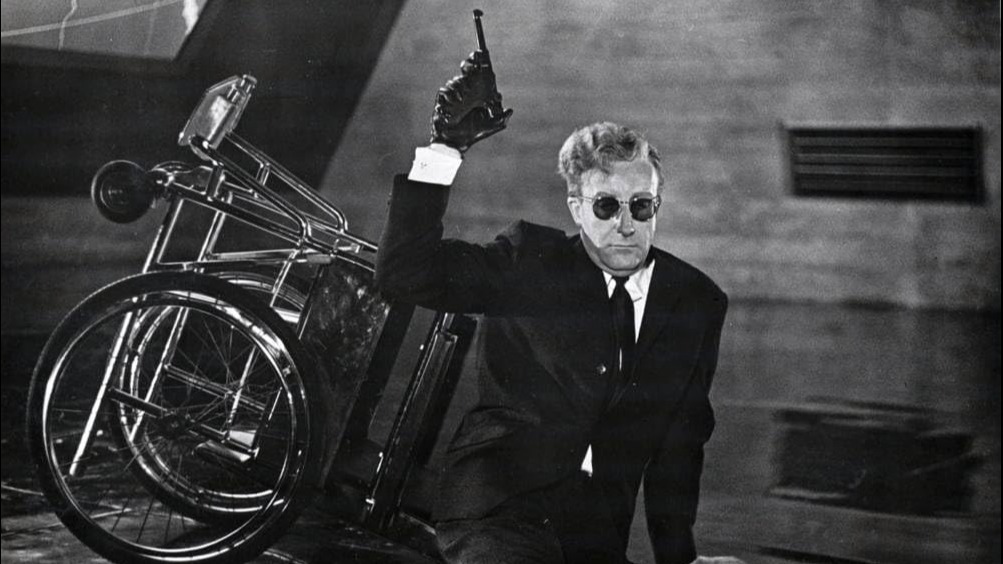 Cropped Peter Sellers in Dr Strangelove 1964