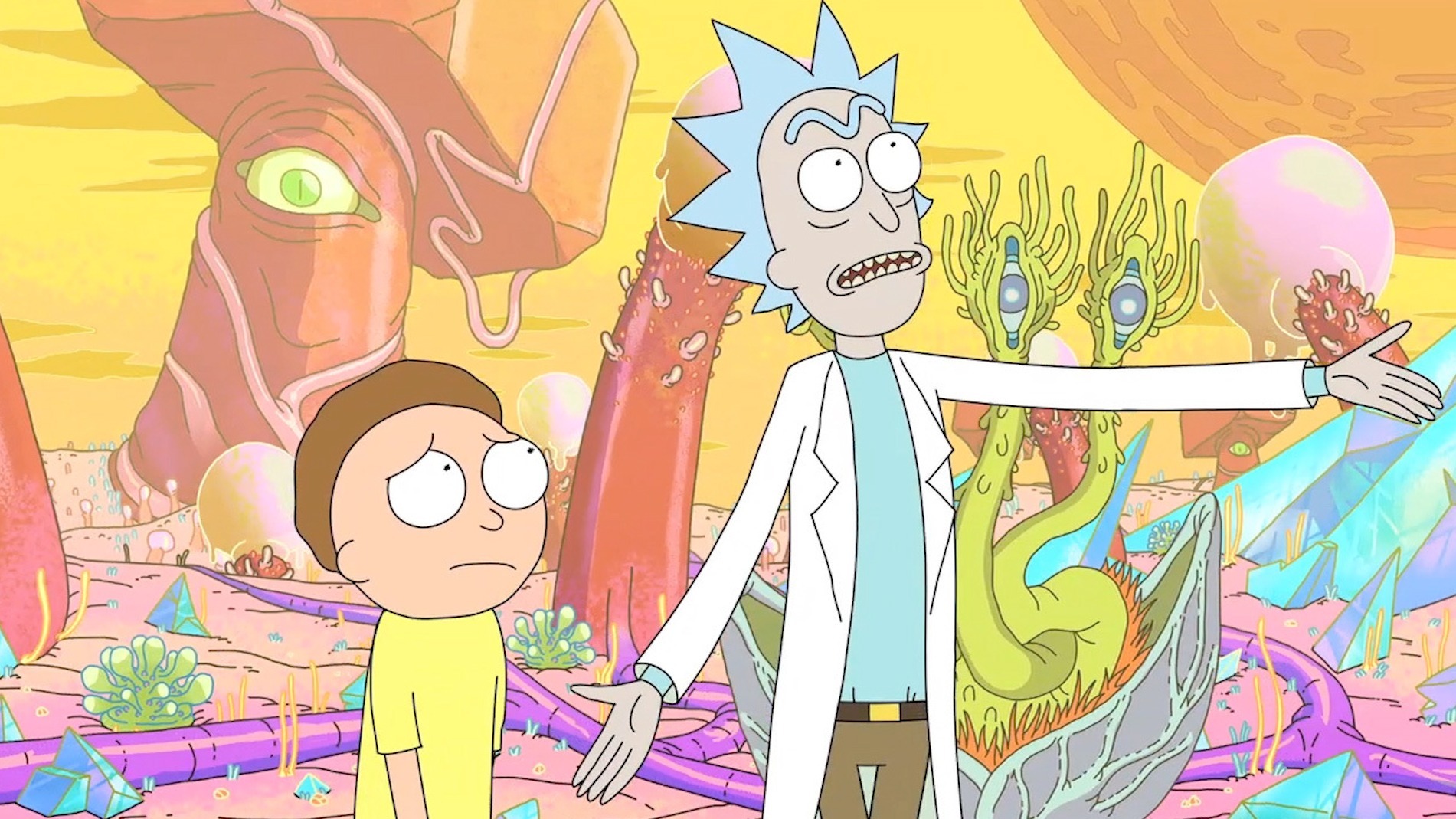 Cropped Rick and Morty