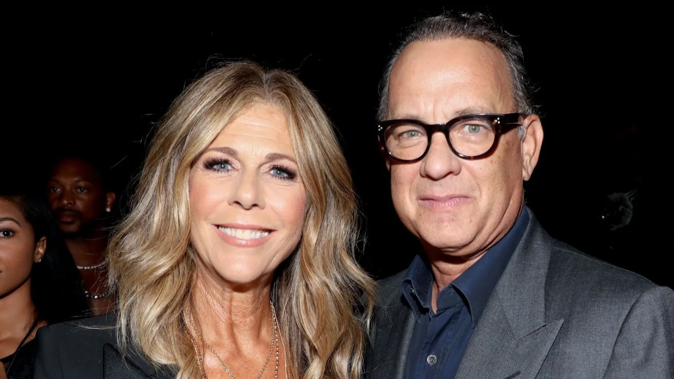 Cropped Rita Wilson and Tom Hanks