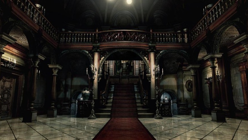 Cropped Spencer Mansion Resident Evil Remake 2002