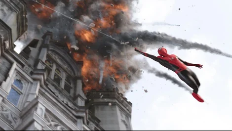 Cropped Spider Man Far from Home