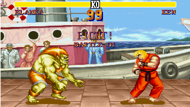 Cropped Street Fighter II 1991