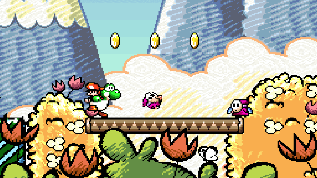 Cropped Super Mario World 2 Yoshis Island