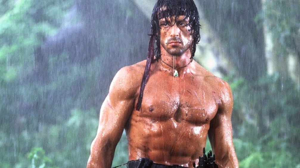 Cropped Sylvester Stallone Rambo First Blood Part II