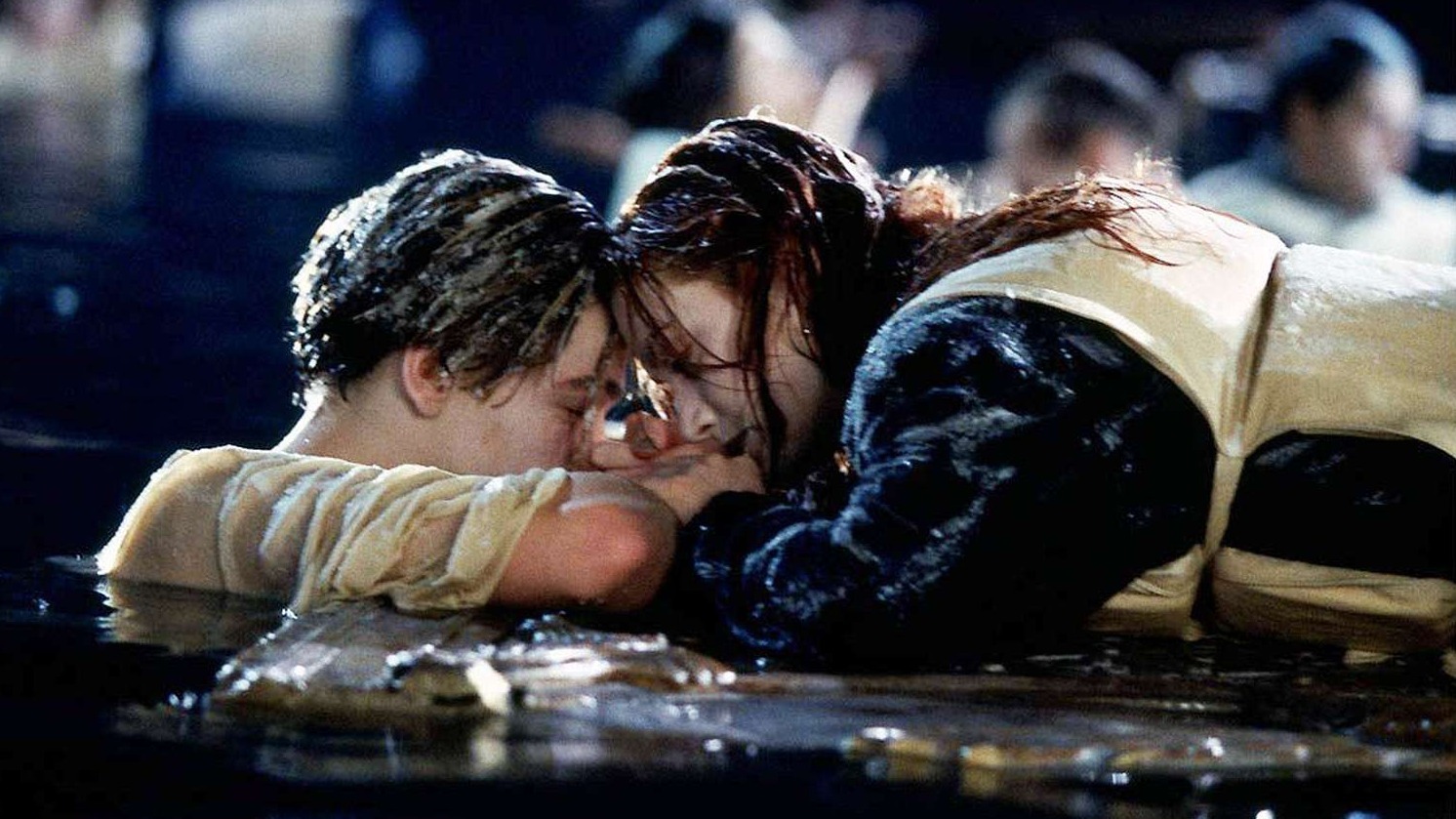 Cropped Titanic 1997 Jack and Rose floating door