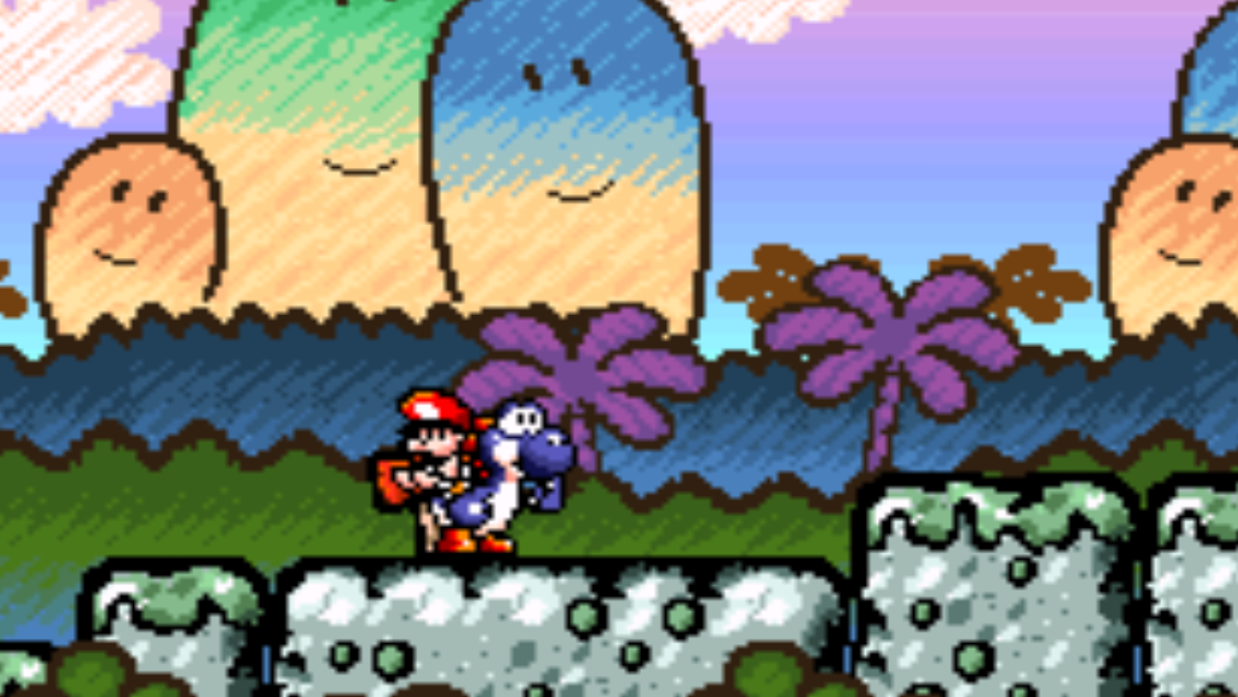 Cropped Yoshi Super Mario World 2 Yoshis Island 1995