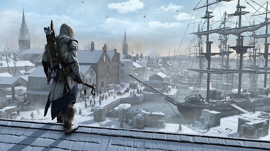Cropped assassins creed iii