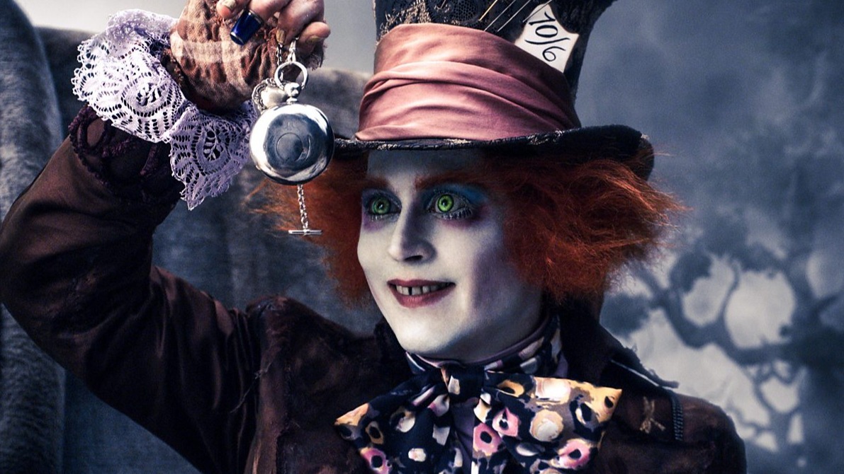 Cropped johnny depp Alice in Wonderland 2010