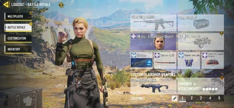 Custom loadout battle royale