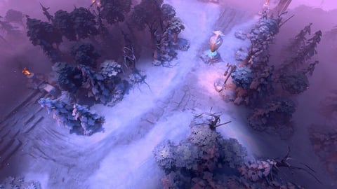 Dota 2 winter terrain