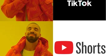 Drake meme tiktok youtube card