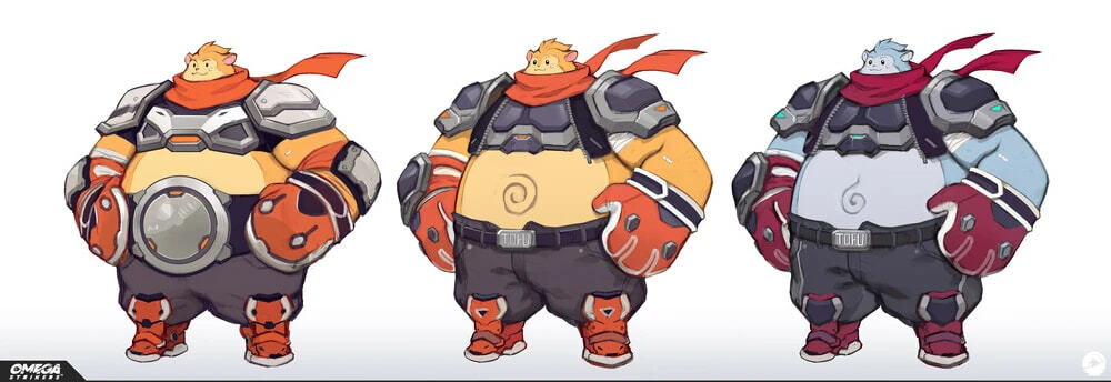 Dubu concept art omega strikers