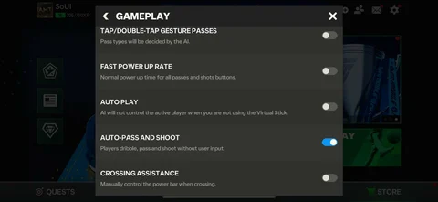 Ea fc mobile AI gameplay Settings