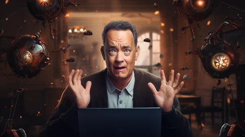Earlygame Tom Hanks Warning people of AI
