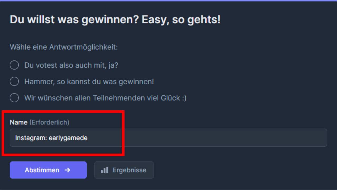 Eg awards how to teilnehm an the gewinnspiel