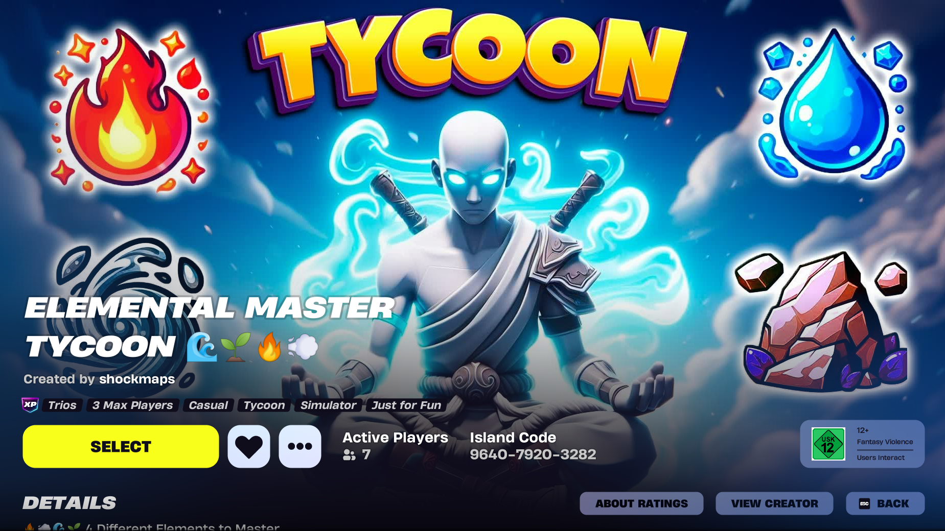 Elemental master tycoon