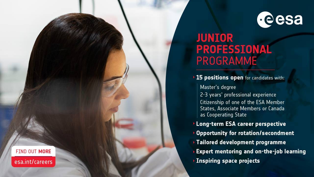 Esa junior professional programme info card