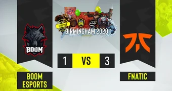 Esl one birmingham fnatic boom