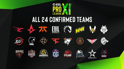 Esl pro league season 11 confirmed teams