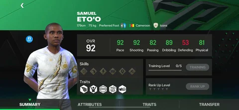 Etoo card fc mobile