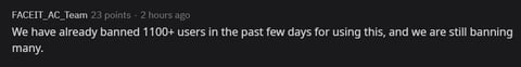 Faceit bans
