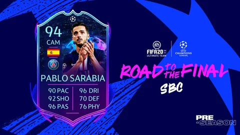 Fifa 20 pablo sarabia rttf sbc