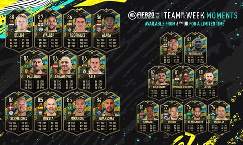 Fifa 20 totw momente