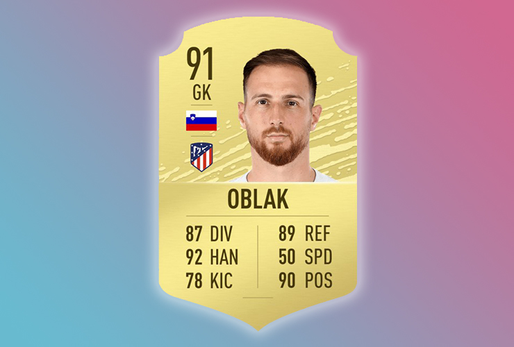 Fifa 2020 top ratings oblak