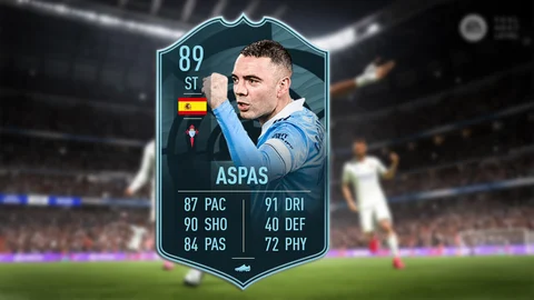 Fifa 21 la liga potm iago aspas sbc