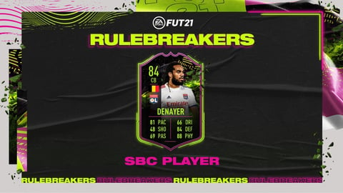 Fifa 21 rulebreakers jason denayer sbc