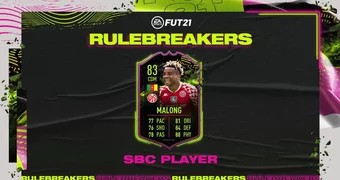 Fifa 21 rulebreakers kunde malong sbc