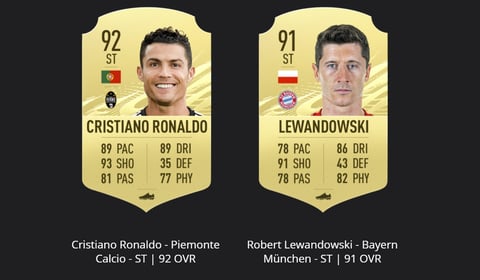 Fifa 21 ultimate team cr7 lewandowski