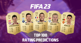 Fifa 23 top 100 rating prediction