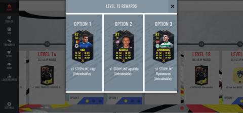 Fifa season 6 objectives level 15 rewards