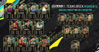 Fifa20 totw moments team5