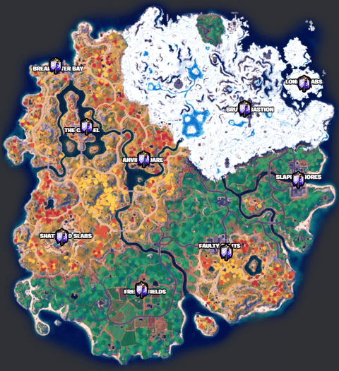 Fortnite capture point locations